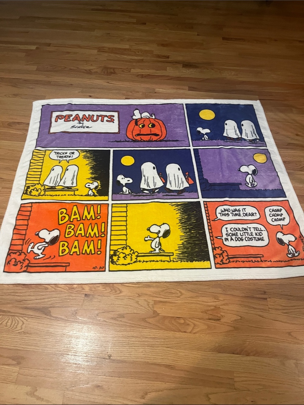 Peanuts Snoopy Halloween blanket